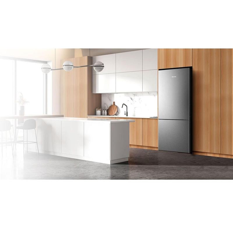 Refrigerador Hisense 397 Litros Botton Freezer Inverter Inox - 127